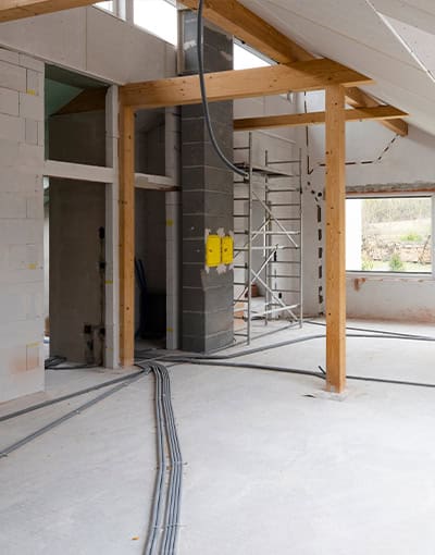 Construction Site Exposed Wiring